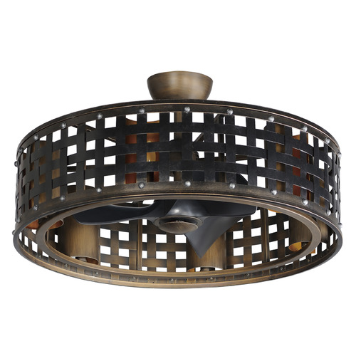 Maxim Lighting Portcullis Bronze Gilt LED Ceiling Fan by Maxim Lighting 61016BZGT