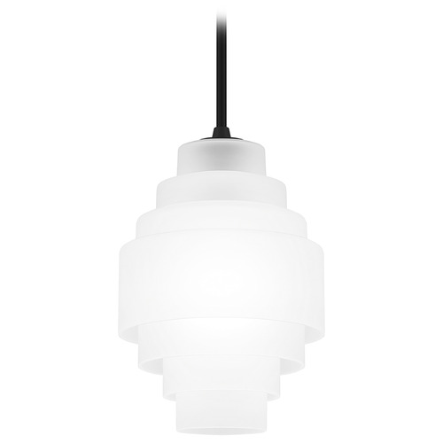 Quoizel Lighting Quoizel Piccolo Pendant Matte Black Pendant Light with Cylindrical Shade