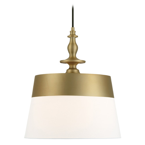 Designers Fountain Ava Brushed Gold Pendant Light with Empire Shade