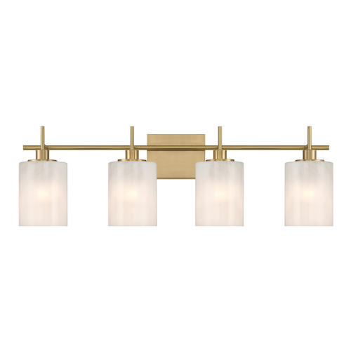 Meridian Natural Brass Bathroom Light