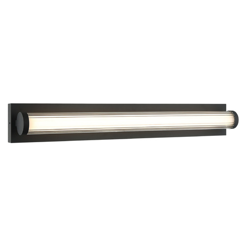 Matteo Lighting Matteo Lighting Athena Matte Black LED Vertical Bathroom Light S08330MB