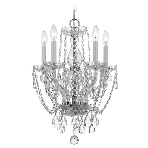 Crystorama Lighting Traditional Crystal Polished Chrome Crystal Chandelier