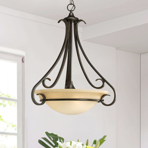 Progress Lighting Torino Pendant in Forged Bronze by Progress Lighting P3847-77