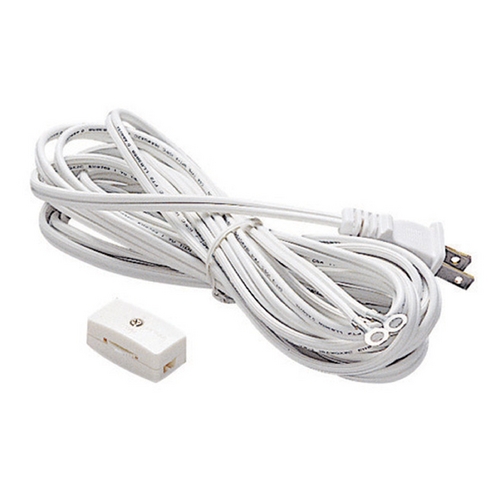 WAC Lighting WAC Lighting White L-J Track 15FT Power Cord LCORDSET-WT