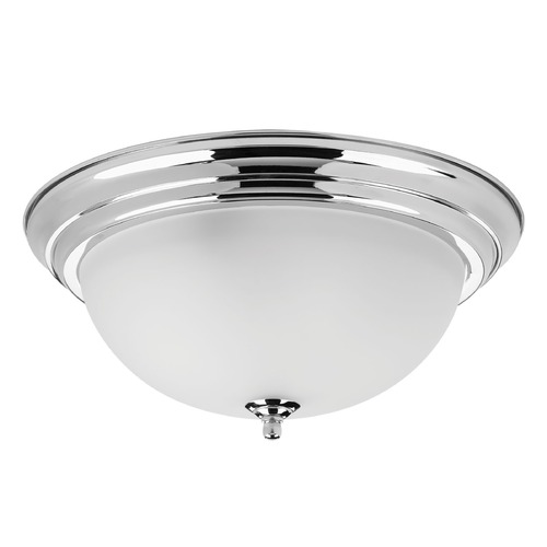 Progress Lighting Dome Glass Polished Chrome Flush Mount by Progress Lighting P3926-15ET