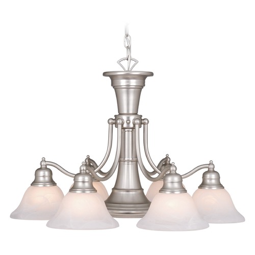 Standford Brushed Nickel Chandelier by Vaxcel Lighting