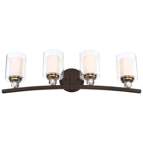 Minka Lavery Studio 5 Painted Bronze with natural Brush Bathroom Light by Minka Lavery 3080-416