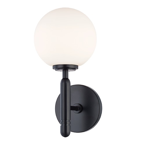 Mitzi by Hudson Valley Mina Black LED Sconce by Mitzi by Hudson Valley H313101-BLK