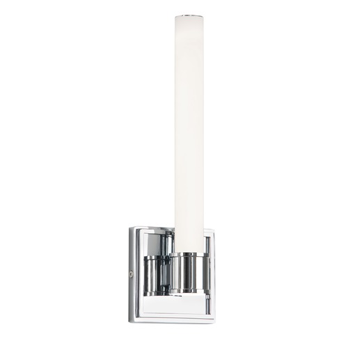 Modern Chrome LED Sconce with White Shade 3000K 850LM by Kuzco Lighting