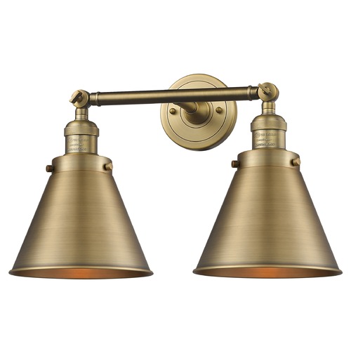 Innovations Lighting Innovations Lighting Appalachian Brushed Brass Bathroom Light 208-BB-M13-BB