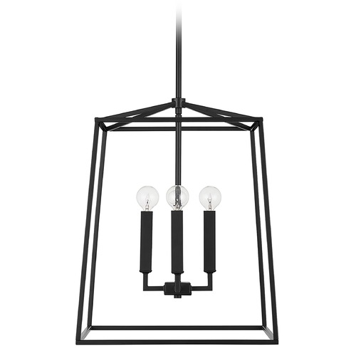 Thea 4-Light Matte Black Pendant by Capital Lighting