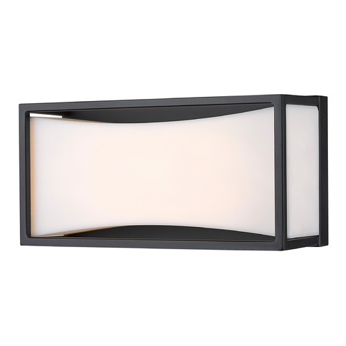 Z-Lite Baden Matte Black LED Vertical Bathroom Light by Z-Lite 1933-8MB-LED