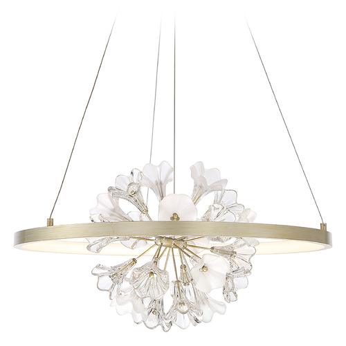 Eurofase Lighting Clayton Silver & Brushed Gold LED Chandelier by Eurofase Lighting 37342-012