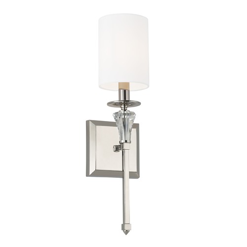 Laurent Wall Sconce in Polished Nickel by HomePlace