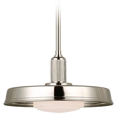 Visual Comfort Signature Collection Chapman & Myers Ruhlmann 14-Inch Pendant in Nickel by Visual Comfort Signature CHC5300PNWG