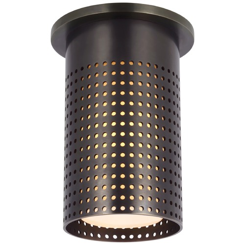 Kelly Wearstler Precision Flush Mount in Bronze by Visual Comfort Signature