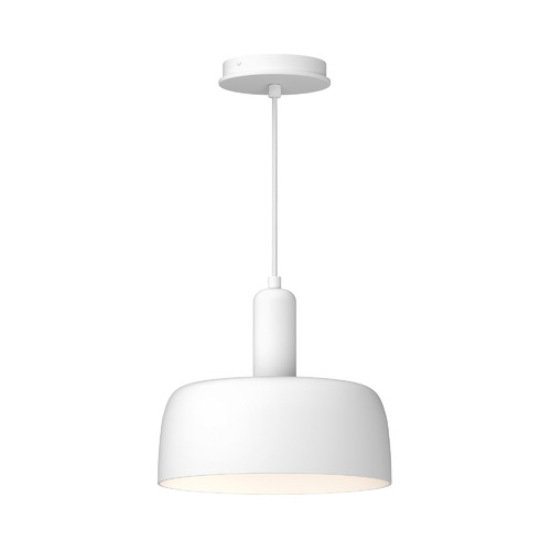 Adriano 10.50-Inch Wide Pendant in White by Alora Lighting