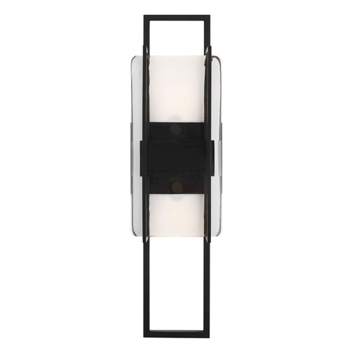 Mick De Giulio Duelle 18-Inch LED Sconce in Black by Visual Comfort Modern