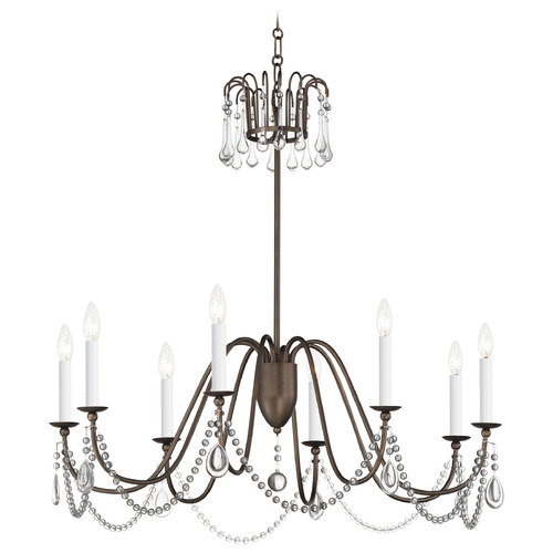 Maxim Lighting Maxim Lighting Plumette Chestnut Bronze Chandelier 12168CHB/CRY
