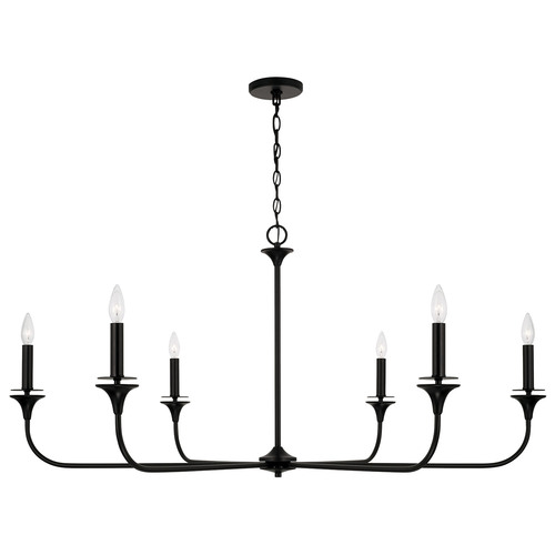HomePlace by Capital Lighting Presley Chandelier in Matte Black by HomePlace by Capital Lighting 448961MB