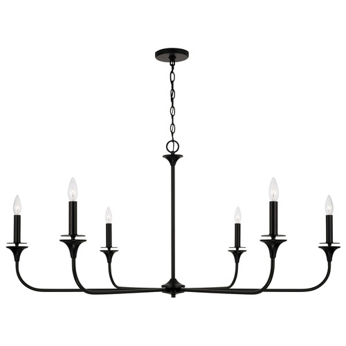 Presley Chandelier in Matte Black by HomePlace by Capital Lighting
