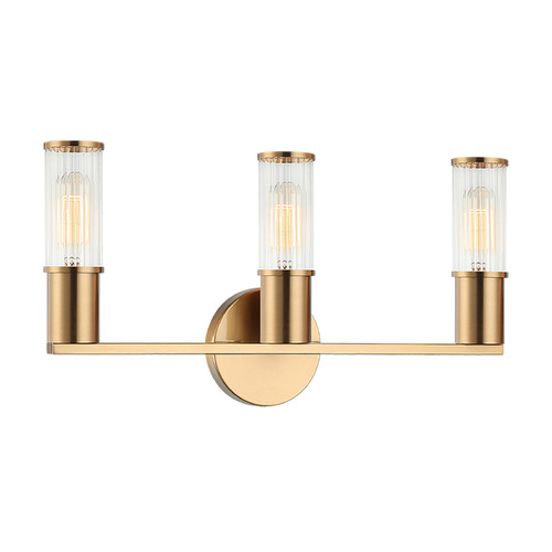 Matteo Lighting Matteo Lighting Klarice Aged Gold Brass Sconce S02803AG