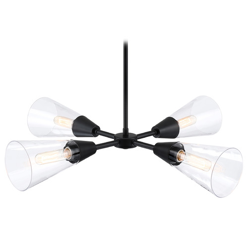 Designers Fountain Norro Matte Black Chandelier