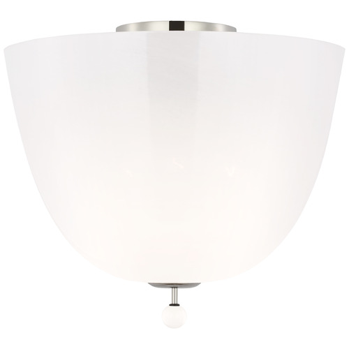 Brisa Polished Nickel Semi-Flush Light