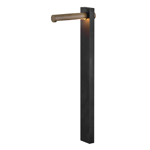 Hinkley Scope Black & Burnished Bronze LED Path Light