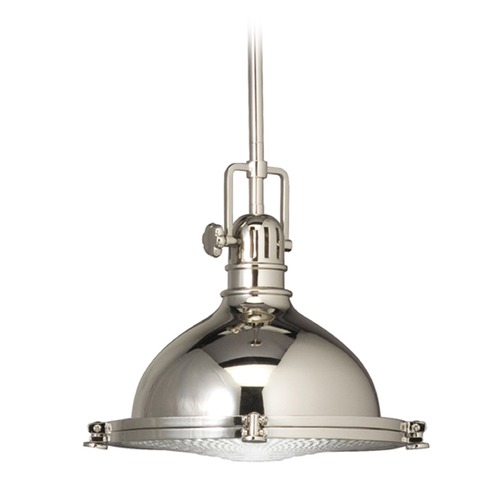 Hatteras Bay 11.75-Inch Pendant in Polished Nickel by Kichler Lighting