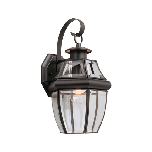 Generation Lighting Lancaster Outdoor Wall Light in Black by Generation Lighting 8067-12