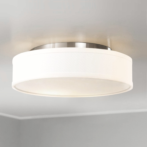 Heather LED Brushed Nickel Flush Mount by Nuvo Lighting