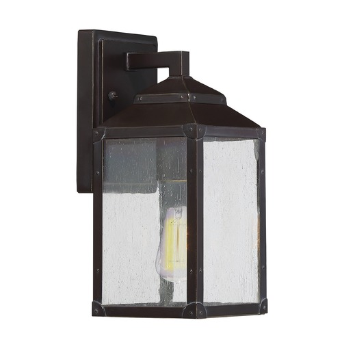 Brennan 11.25-Inch Outdoor Wall Light in English Bronze by Savoy House