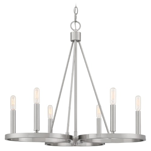 Quoizel Lighting Revival Brushed Nickel Chandelier by Quoizel Lighting RVV5026BN