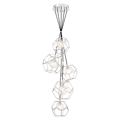 Eurofase Lighting Norway 19-Inch LED Chandelier in Chrome by Eurofase Lighting 35903-017