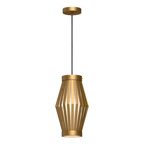 Alora Lighting Hana 8.38-Inch Wide Pendant in Aged Gold by Alora Lighting PD434509AGOP