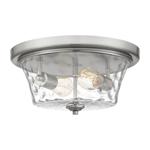 Acacia Flush Mount in Brushed Nickel by Quoizel Lighting