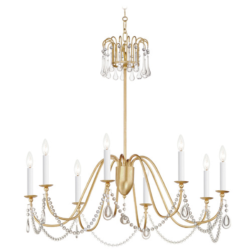 Maxim Lighting Plumette Gold Leaf Chandelier