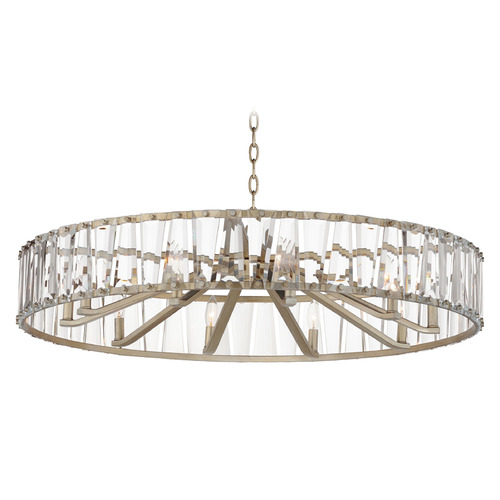 Odeon Golden Silver Chandelier by Maxim Lighting