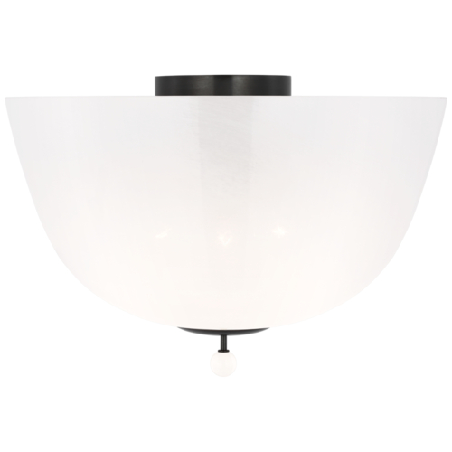 Visual Comfort Signature Collection Brisa 16-Inch Semi-Flush Mount in Bronze by Visual Comfort Signature ARN4232BZ-WSG