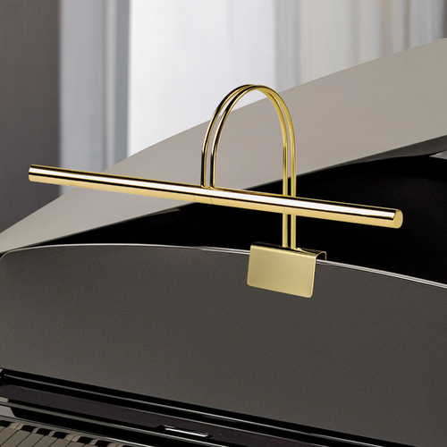 Grand Piano Clamp Lamp in Polished Brass by House of Troy Lighting