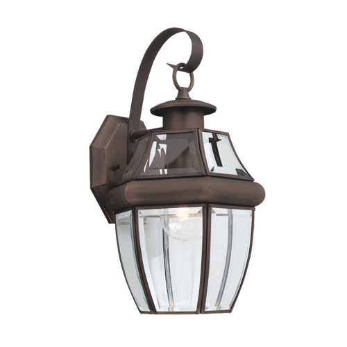 Lancaster 14-Inch Outdoor Wall Light in Antique Bronze by Generation Lighting