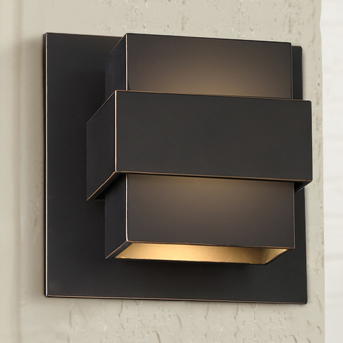 Modern Forms by WAC Lighting Pandora 7-Inch LED Outdoor Wall Light in Oil-Rubbed Bronze by Modern Forms WS-W30507-ORB