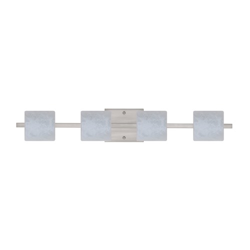 Besa Lighting Besa Lighting Paolo Satin Nickel LED Bathroom Light 4WS-787319-LED-SN