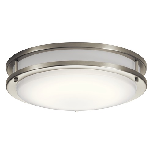 Transitional LED Flushmount Light Brushed Nickel Avon by Kichler Lighting