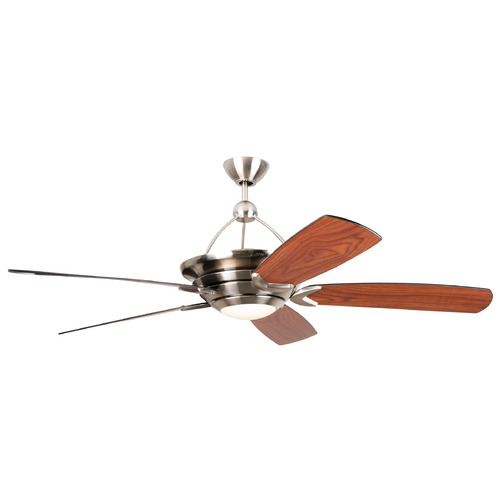 Craftmade Lighting Vesta 60-Inch Fan in Brushed Polished Nickel by Craftmade Lighting VS60BNK5-LED