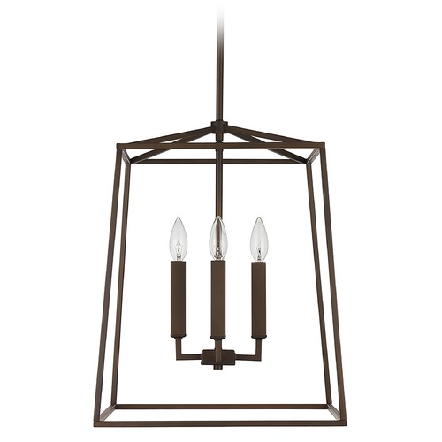 Capital Lighting Thea 4-Light Foyer Lantern in Oil Rubbed Bronze by Capital Lighting 537642OR