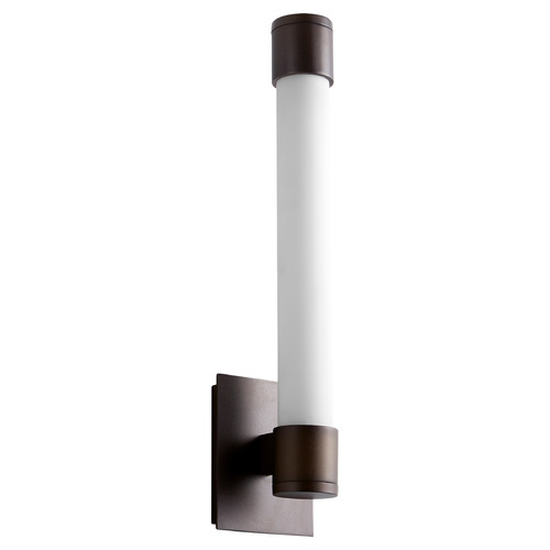 Zenith LED Acrylic Wall Sconce in Oiled Bronze by Oxygen Lighting