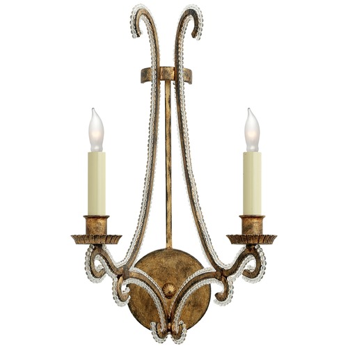 Visual Comfort Signature Collection E.F. Chapman Oslo Sconce in Gilded Iron by Visual Comfort Signature CHD2550GICG