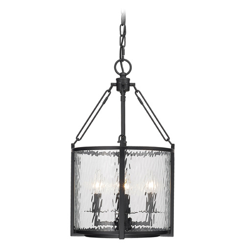 Z-Lite Barrington Matte Black Pendant by Z-Lite 346P12-MB